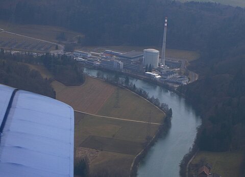Das umstrittene AKW von Mühleberg.