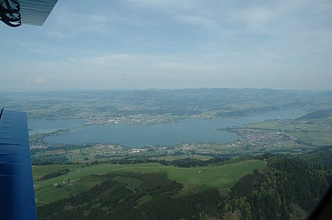 Zürichsee mit Blick auf Rapperswil.