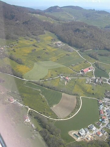 Flug über den Jura.