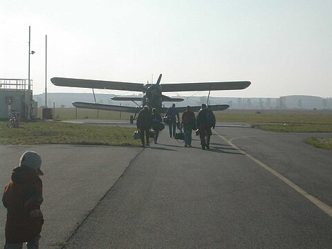 Bereit für den Rückflug.