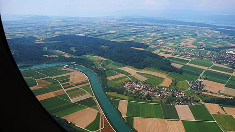 Die Aare zeigt uns den Weg nach Grenchen zurück.