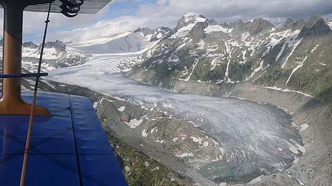 Der Rohnegletscher.