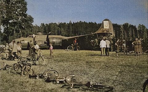 Notlandung des Boeing B-17.