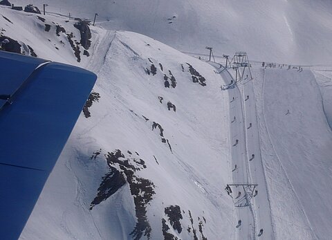 Skilifte auf der Engstligenalp.