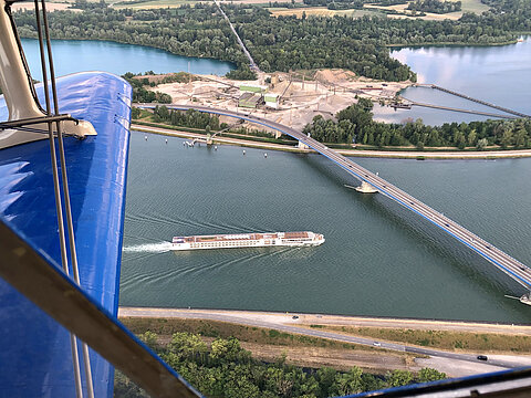 Flusskreuzfahrtschiff.