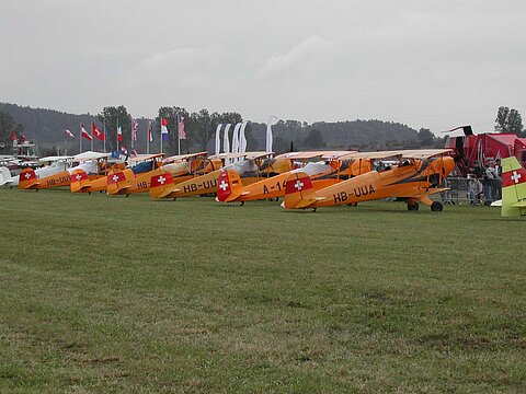Bücker Trainingsflugzeuge.