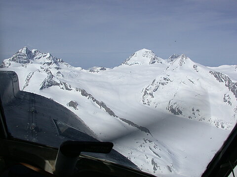 Im Anflug zum Jungfraujoch.