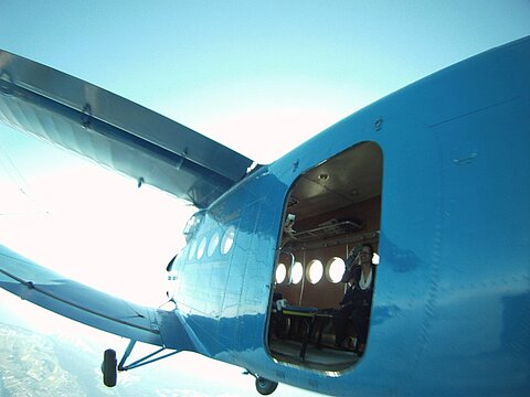 Ein ungewohnter Blickwinkel unserer Antonov.