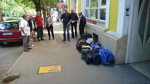 Bereit für die Rückreise.
