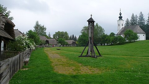 Freilichtmuseum in Scenna.