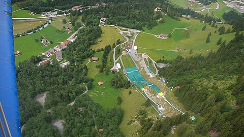 Sprungschanzen bei Kandersteg.