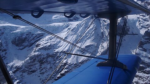 Blick zurück auf den Grindelwaldgletscher.