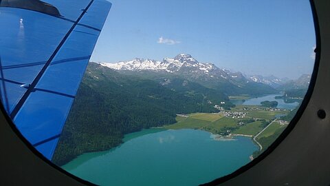 Silvaplanersee im Engadin.