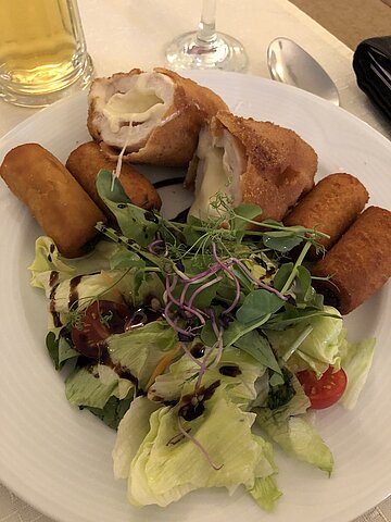 Abendessen in Budapest.
