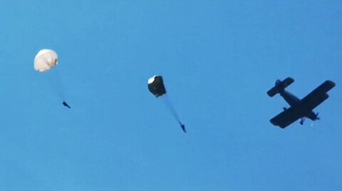 Ein zweiter Überflug.