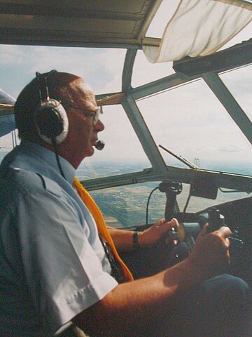 Hansruedi unser Pilot.