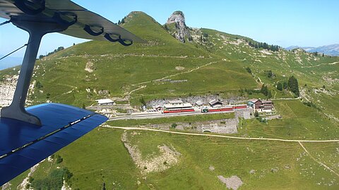 Bergstation der Schinigenplattenbahn.
