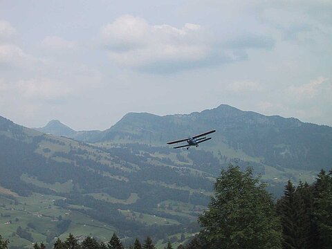 Nächster Flug führt über das Toggenburg.