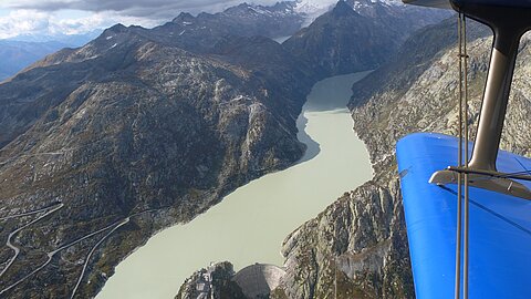 Stausee am Grimselpass.