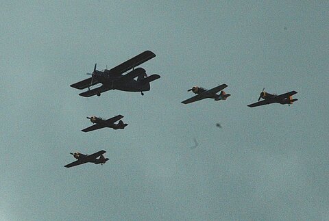 Die Antonov und Black Tiger trotzten der Witterung.