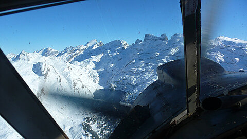 Eindrehen zum Titlis.