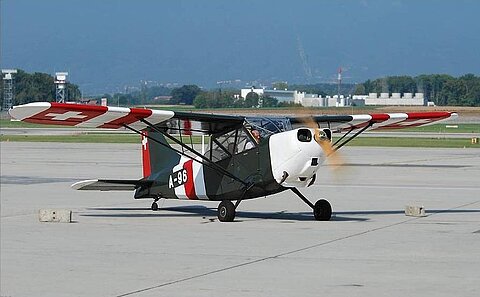 Bereit für den Rückflug nach Grenchen.