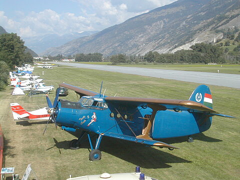 Die Flightline in Raron.