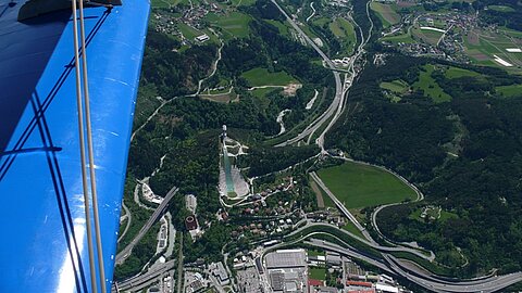 Skisprungschanzen bei Innsbruck.