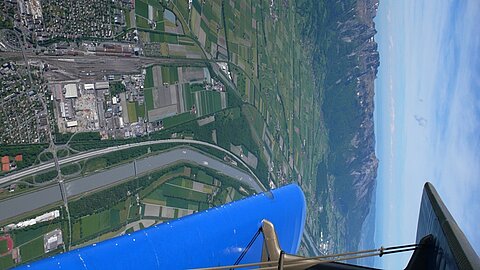 Zurück in der Schweiz, Buchs im Rheintal.