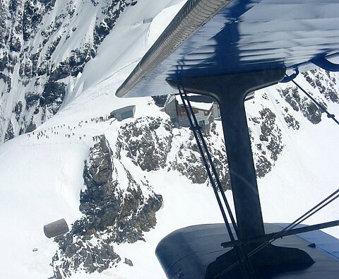 Auch auf dem Jungfraujoch hersch reger Betrieb.