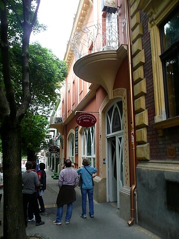 Ankunft in unserem Hotel in Kaposvár.