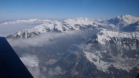 V.l.n.r. Brienzerrothornkette, Faulhorn und Männlicher.