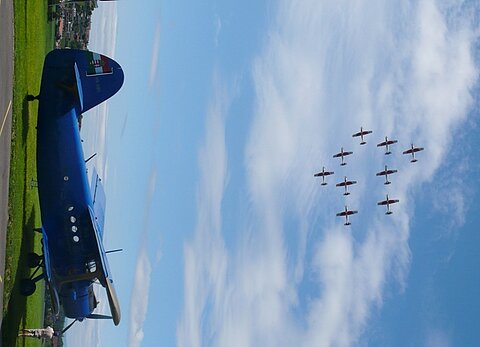 Höhepunkt am letzten RIO war das PC-7 Team.