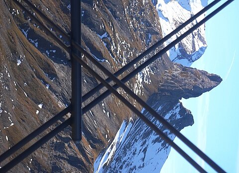 Bergspitze oberhalb Lauterbrunnen.