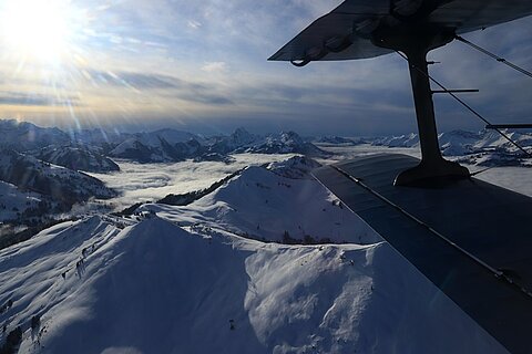 Schönes Stimmungsbild in Richtung Gstaad.