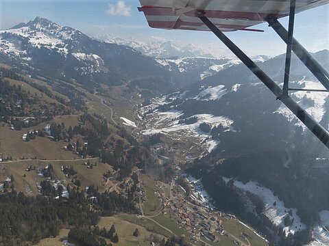Blick in Richtung Jaunpass.