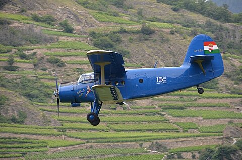 Die Anna im Endanflug.