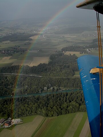 Auf dem Rückflug nach Grenchen bietet sich dieser Anblick.