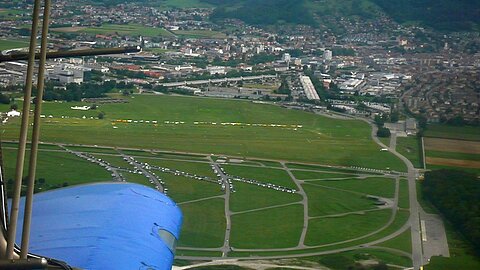 Blick auf das Festgelände.