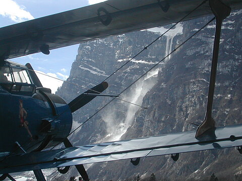 Stimmungsbild auf dem Flugplatz Mollis.