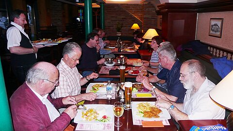 Abendessen in Kaposvár.