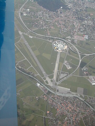 Ehemaliger Militärflugplatz Interlaken.