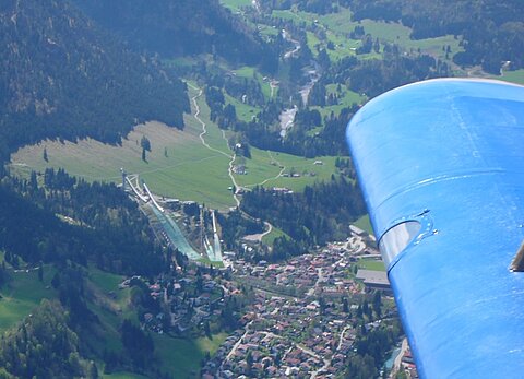 Sprungschanzen von Garmisch.