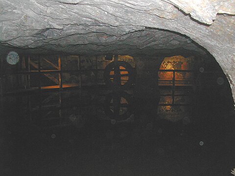 Im Innern der Mine.