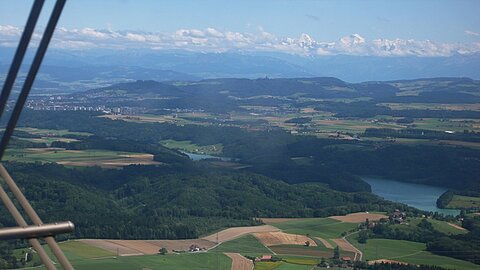 Unser Ziel, das Berner-Oberland, liegt vor uns.