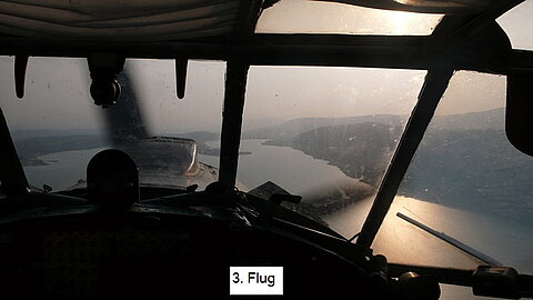 3. Flug wiederum über den Bielersee.