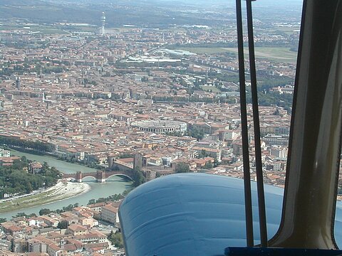 Rückflug über Verona.