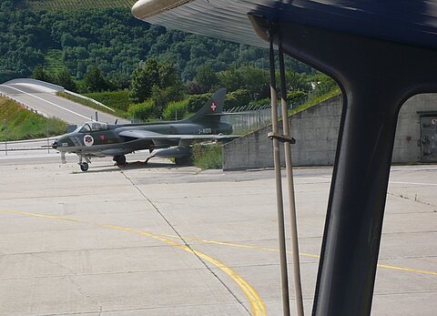 Ein Oldtimer der nicht mehr fliegt, Hunter Mk58.