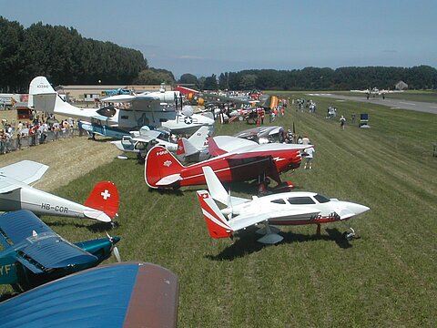 Verschiedene Flugzeugtypen gab es zu bewundern.