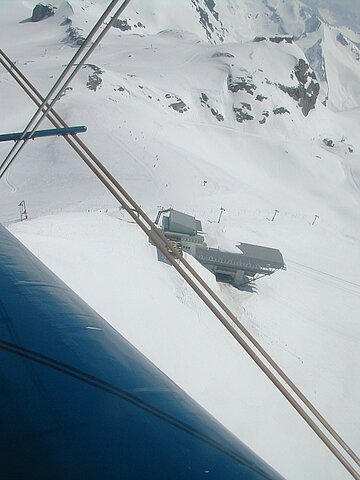 Skiliftstation.
